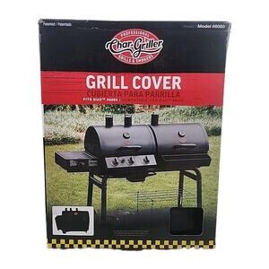 Char-Griller Grill Cover Fits Duo 5050 Gas & Charcoal Grill Black Polyester [91]